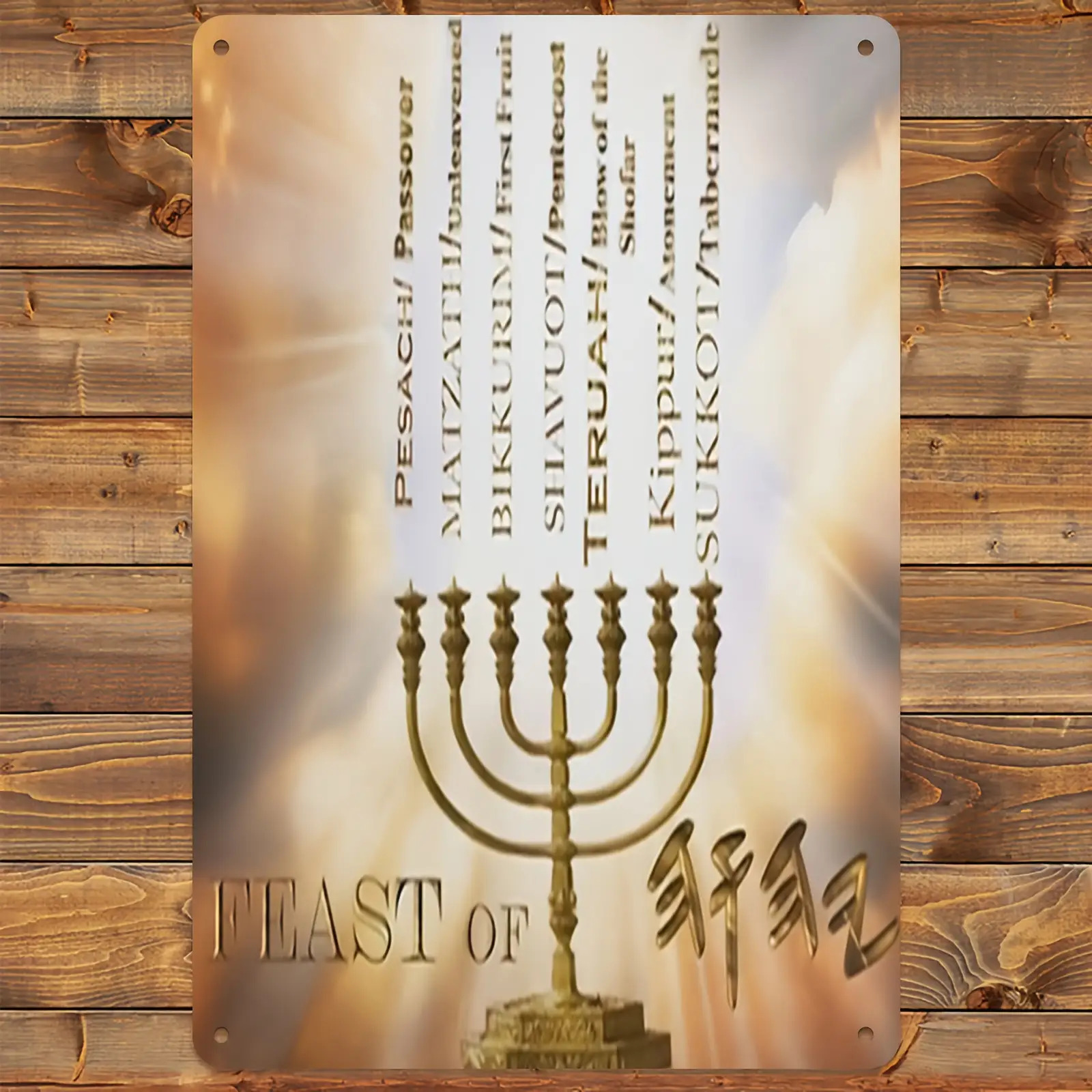 Home Decor Living - CIFBUYHebrew Star of David Aluminum Wall