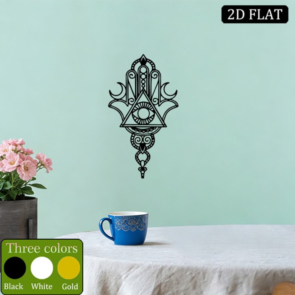 Home Decoration - CIFBUY Iron Wall Art Hamsa Evil