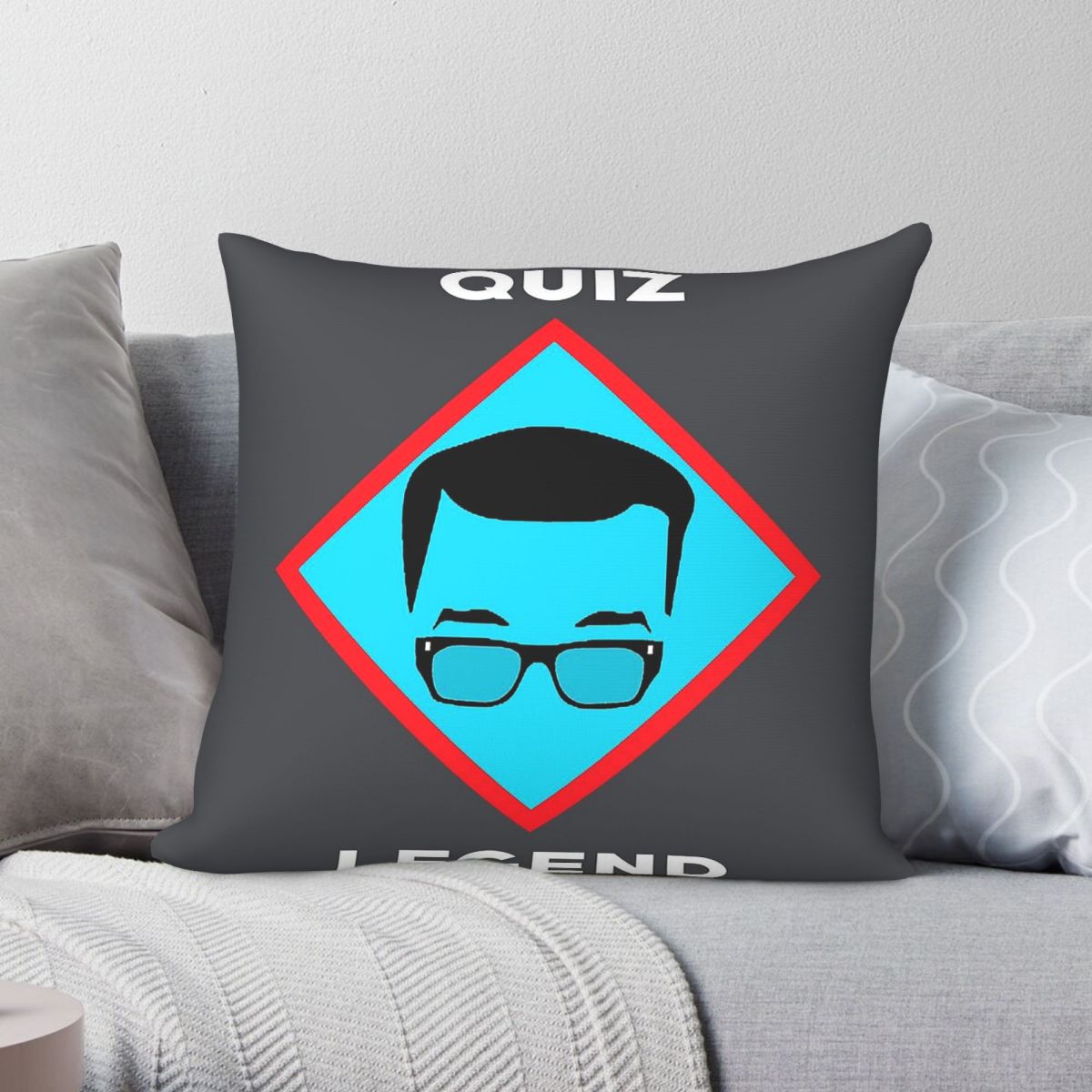 Home Decor Quiz Free - Richard Osman Quiz Legend Square Pillowcase