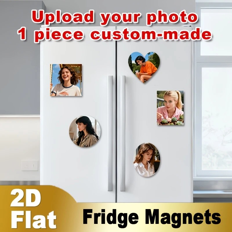 Home Decor For Birthday - Custom Photo Fridge Magnet 2D Flat
