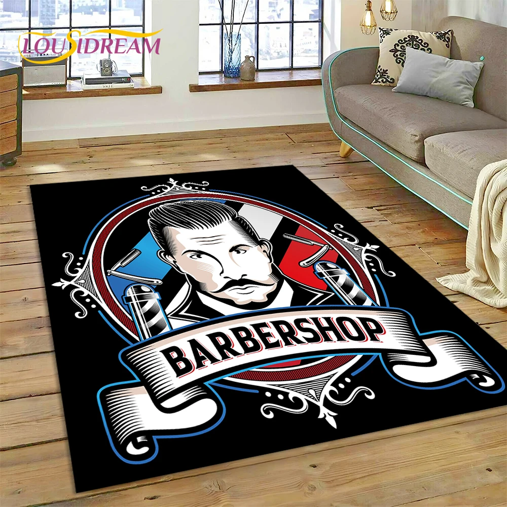 Home Decor Online Shopping - Fashion Barber Shop Logo Skull Vintage