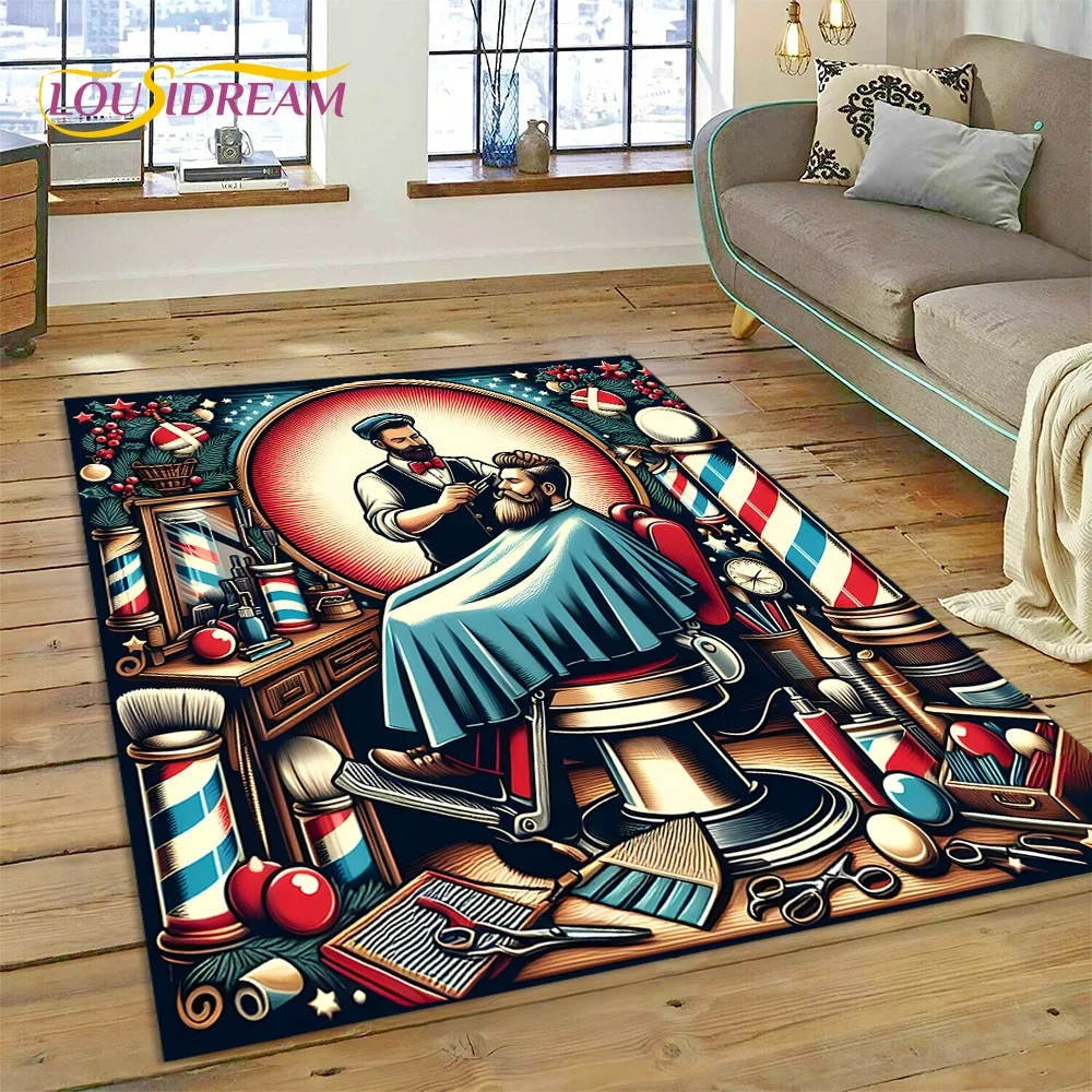 Home Decor Online Shopping - Fashion Barber Shop Logo Skull Vintage
