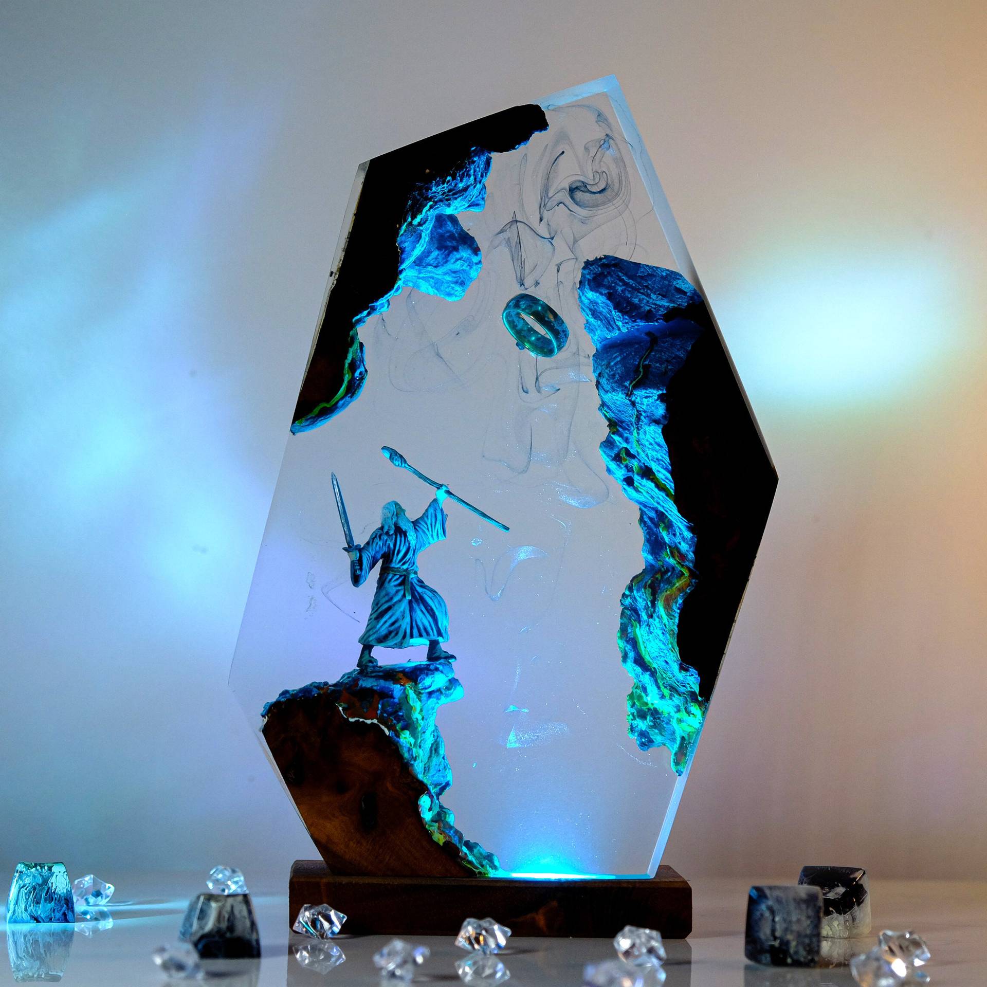 Home Decor Accessories - Movie Scence Figure Table Resin Lamp