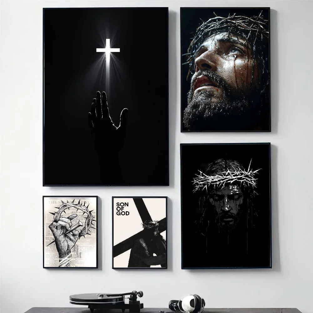 Geometric Wall Art - Son of God Jesus Cross Holy