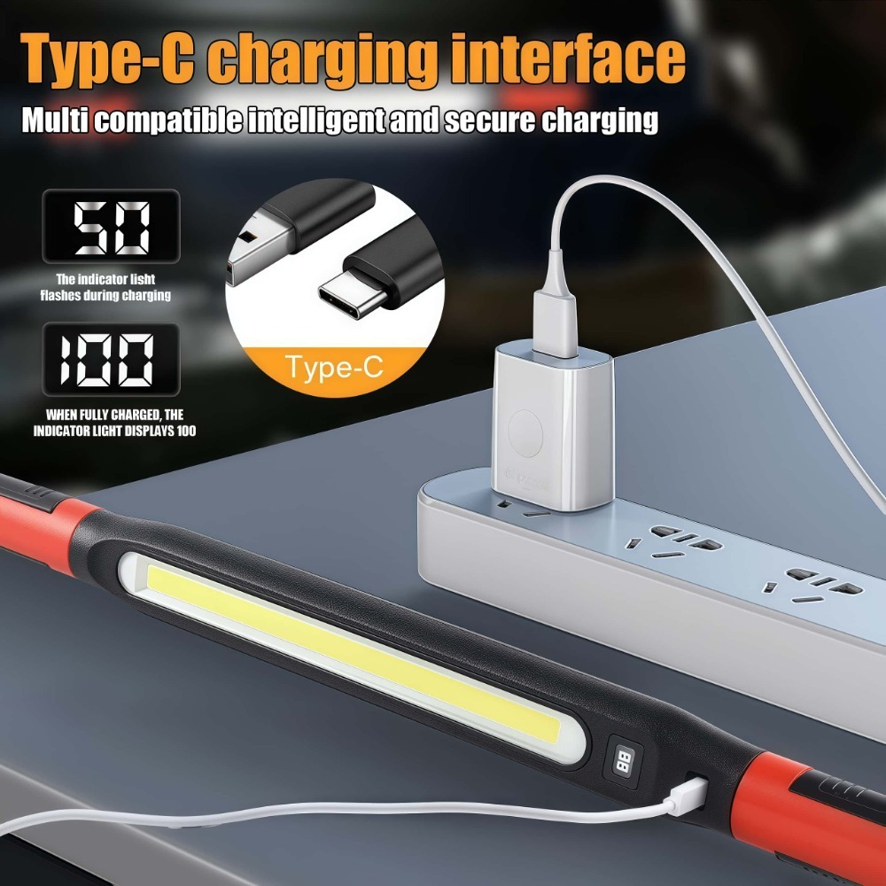 COB LED Work Light USB Recharg - Led Strip Lights recension och pris