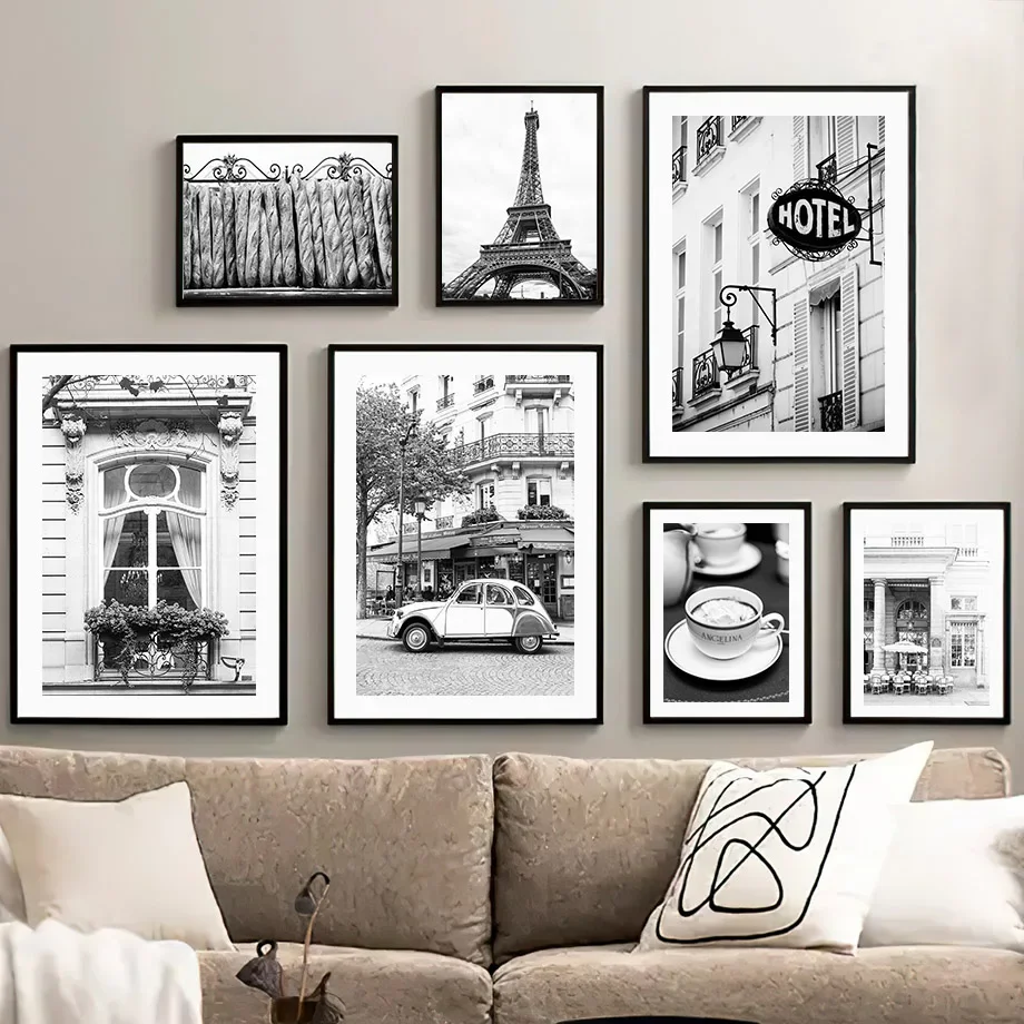 Black White Paris Towel Cafe S - Home Decor Store recension och pris