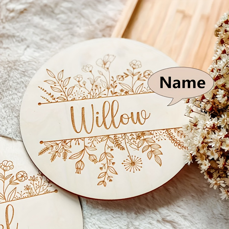 Personalized Floral Engraved N - Home Decor For Birthday recension och pris