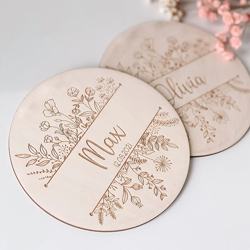 Personalized Floral Engraved N - Home Decor For Birthday recension och pris