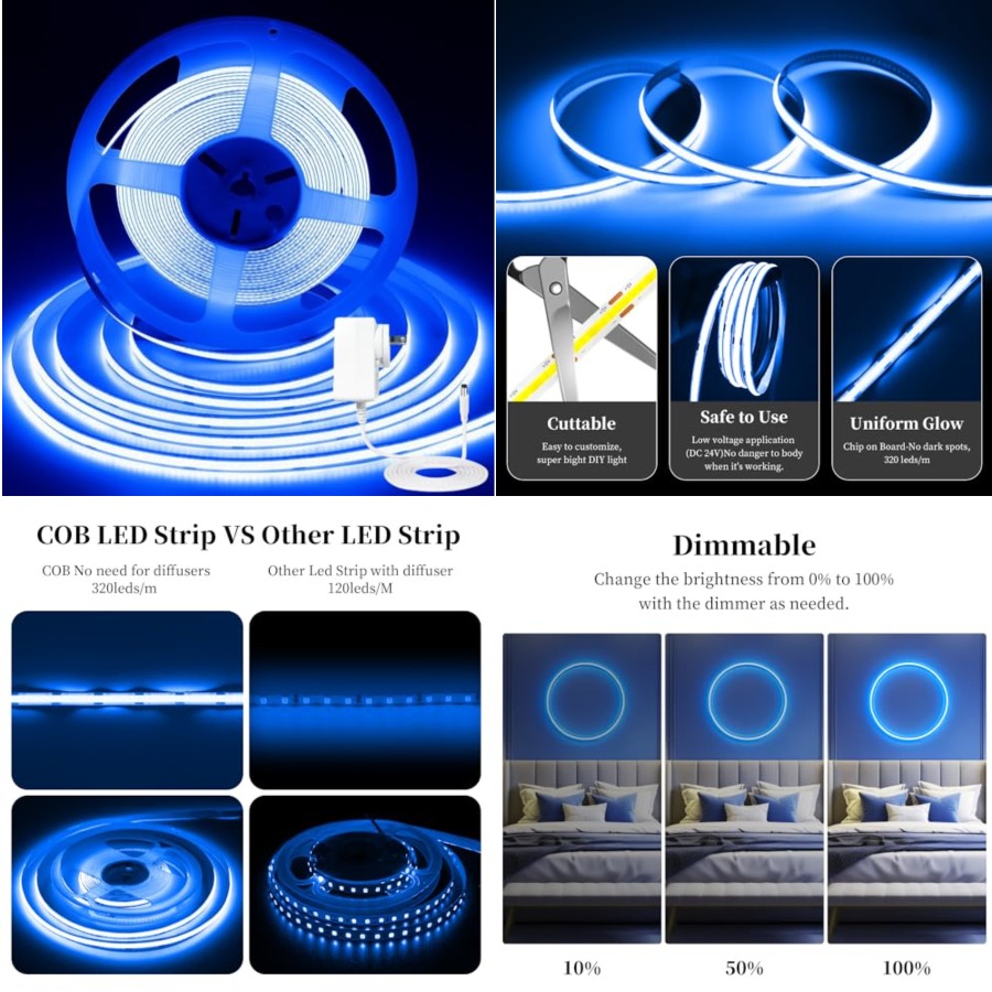 32.8ft/10M COB LED Light Strip - Led Strip Lights recension och pris
