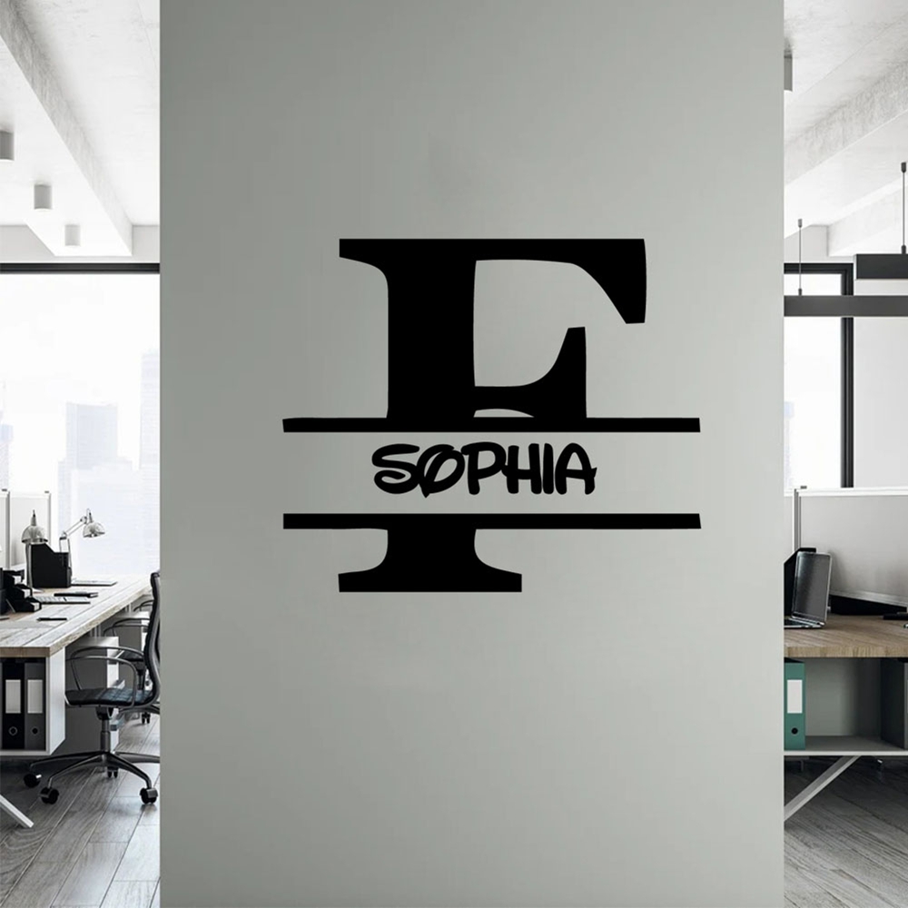 1PC Romantic Letter F Custom T - Home Decor Sticker recension och pris