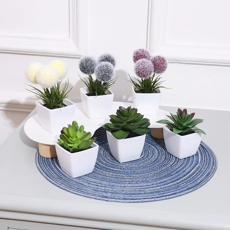 1SET (6PC) Mini Artificial Pla - Home Decor Store recension och pris