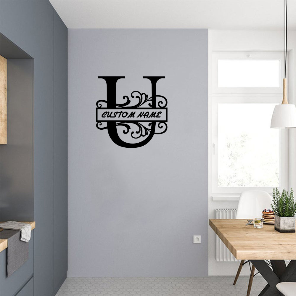 1PC Cool Letter U Customizable - Home Decor Sticker recension och pris