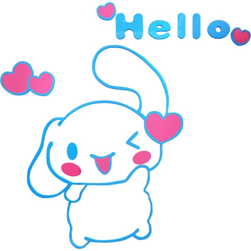 Sanrio Cinnamoroll 3D Acrylic  - Home Decor Sticker recension och pris
