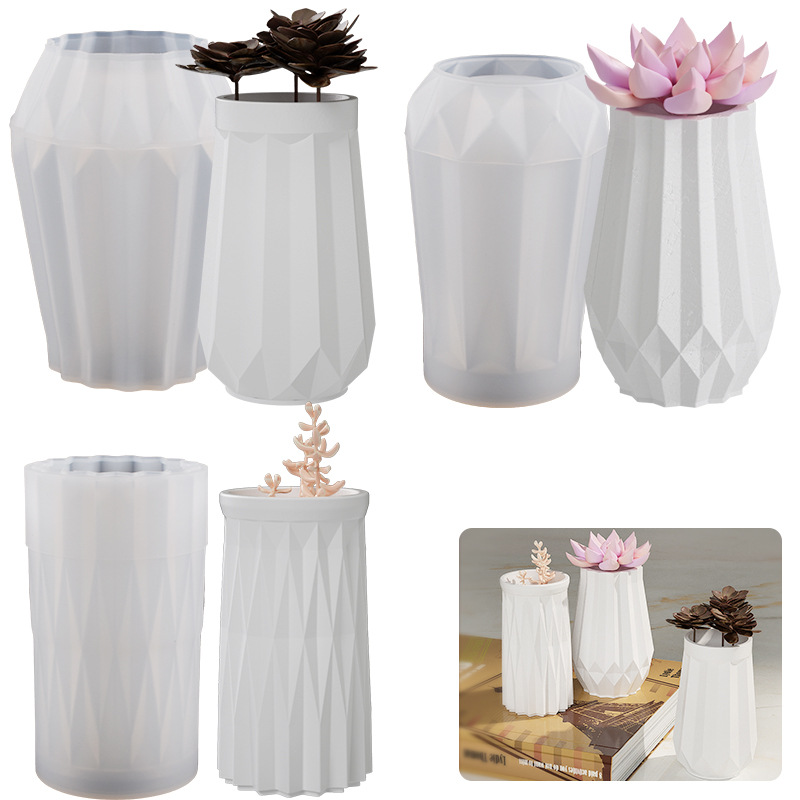Round Diamond Vase Silicone Mo - Home Decor Store recension och pris