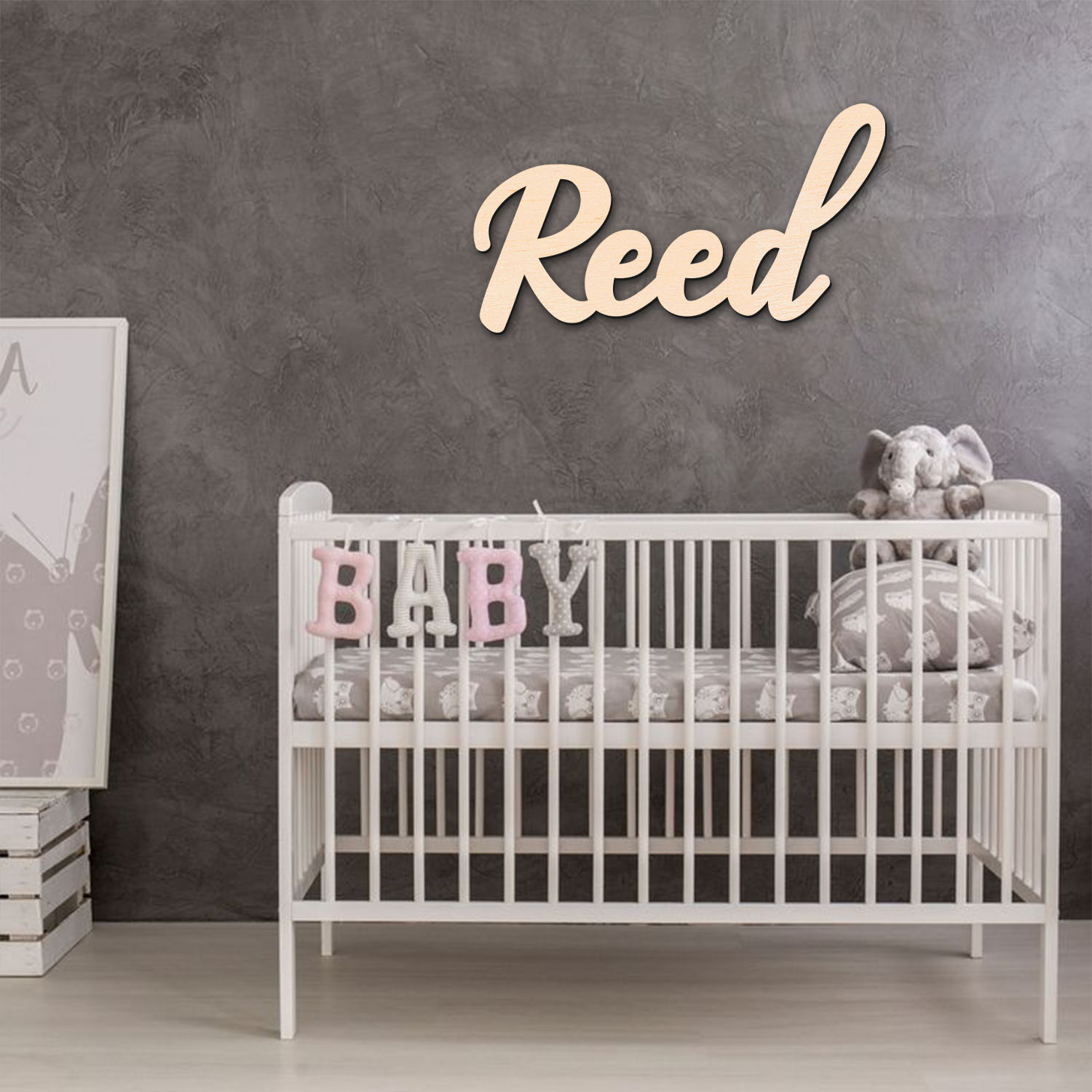 1pc personalized wooden surnam - Home Decor For Birthday recension och pris