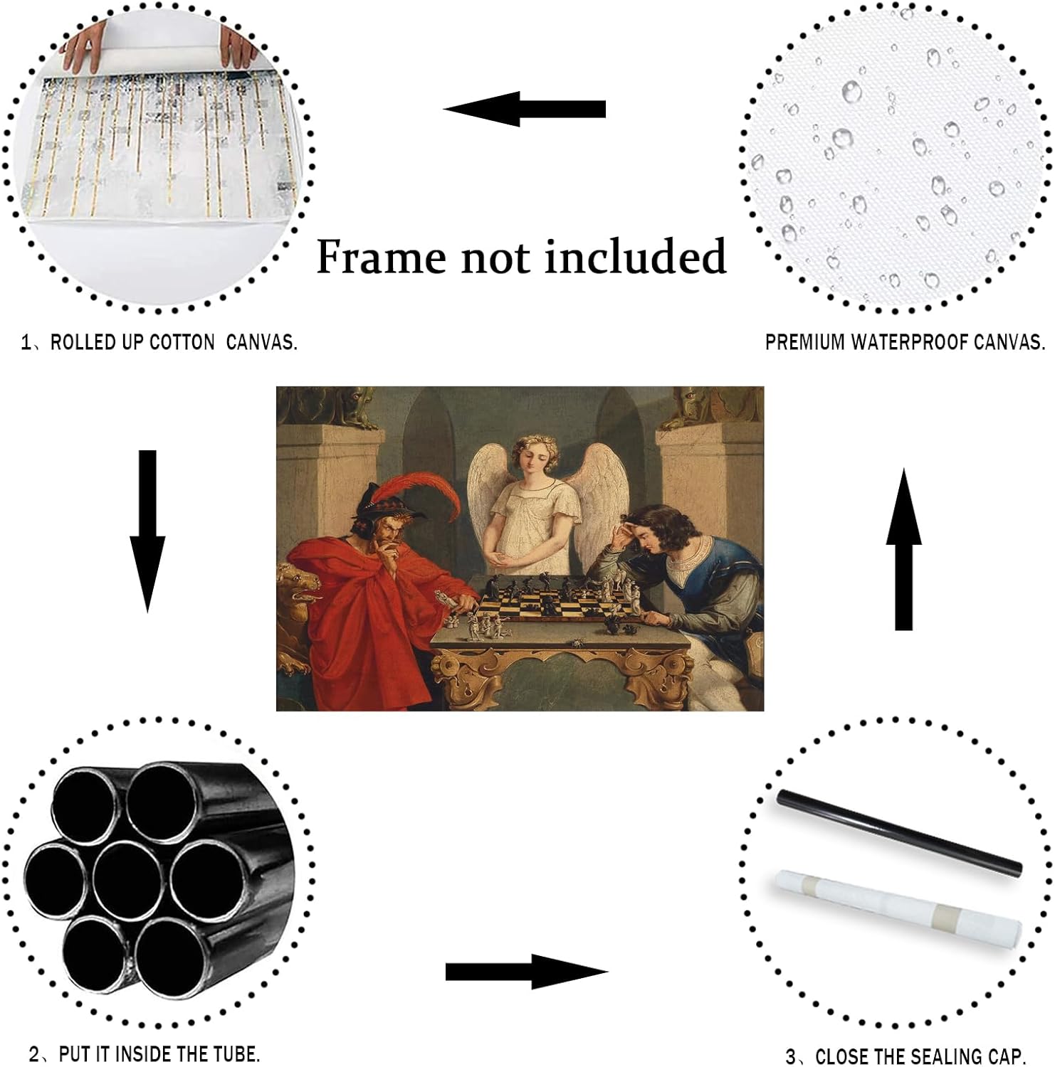IUHYVMSM Vintage Faust And Mep - Geometric Wall Art recension och pris