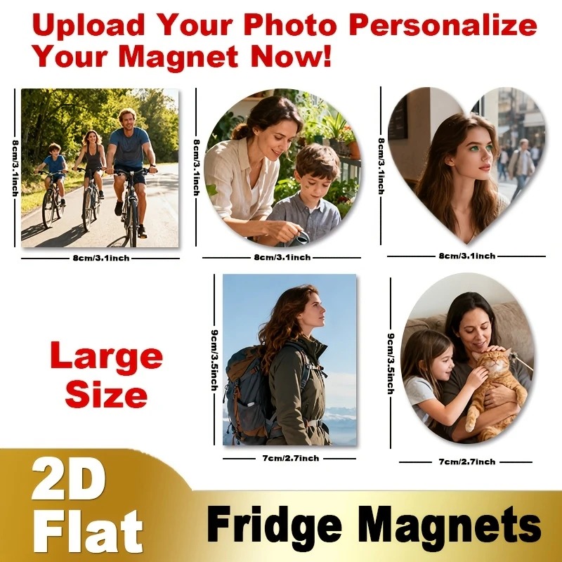 Custom Photo Fridge Magnet 2D  - Home Decor For Birthday recension och pris