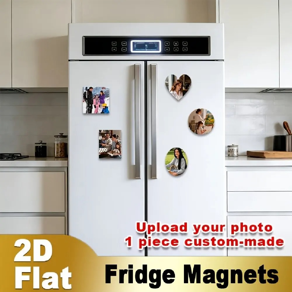 Custom Photo Fridge Magnet 2D  - Home Decor For Birthday recension och pris