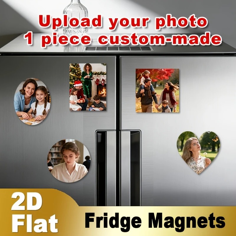 Custom Photo Fridge Magnet 2D  - Home Decor For Birthday recension och pris