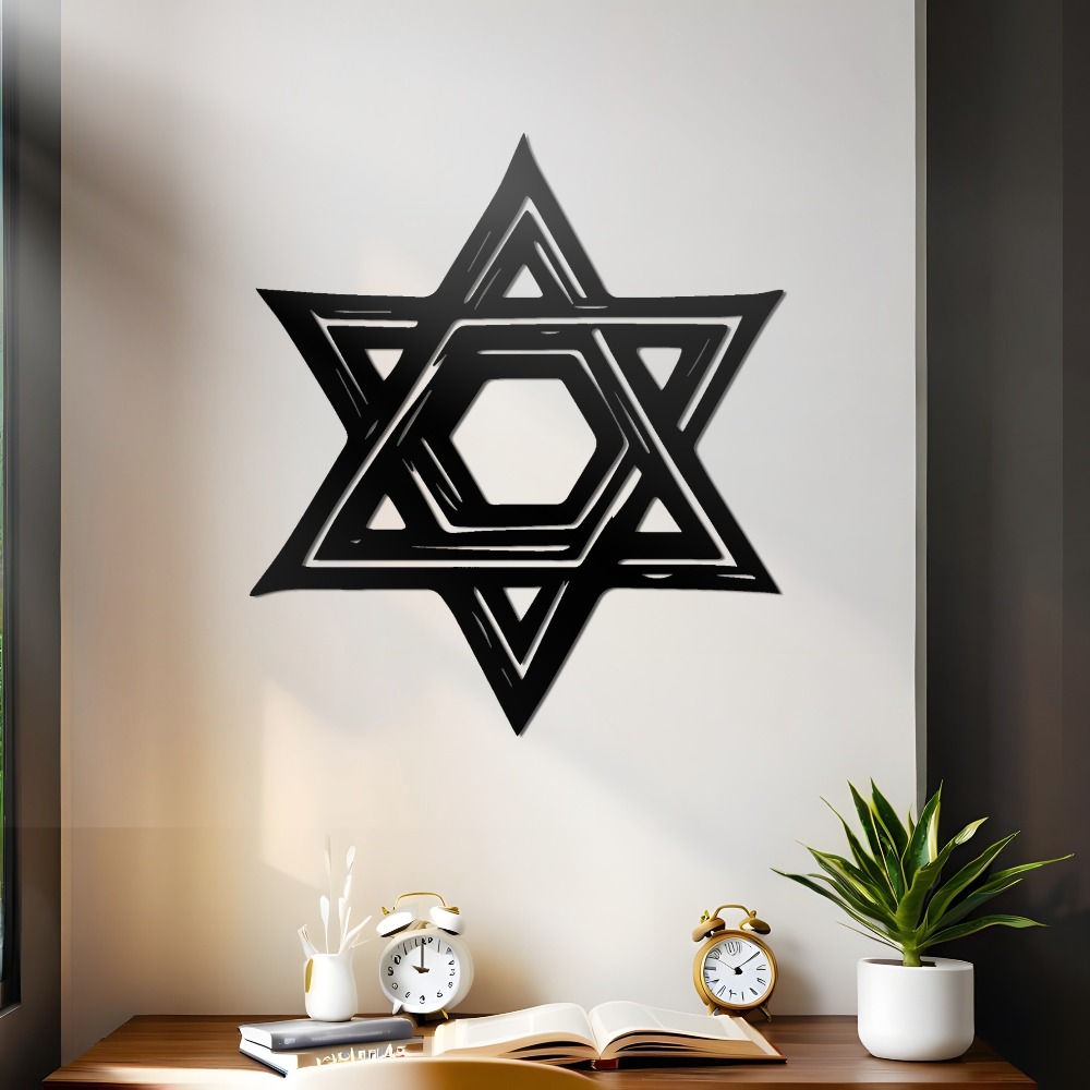 CIFBUY Iron Wall Art Star of D - Home Decoration recension och pris