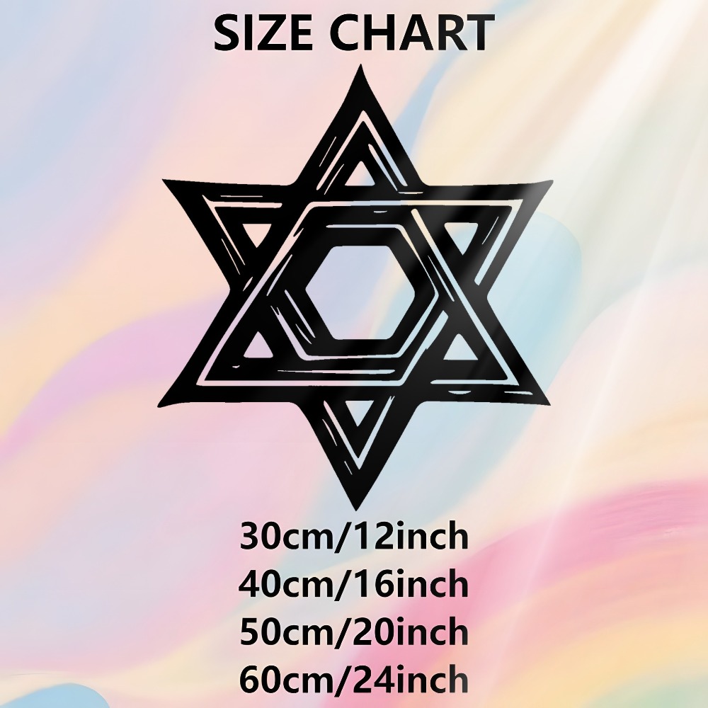 CIFBUY Iron Wall Art Star of D - Home Decoration recension och pris