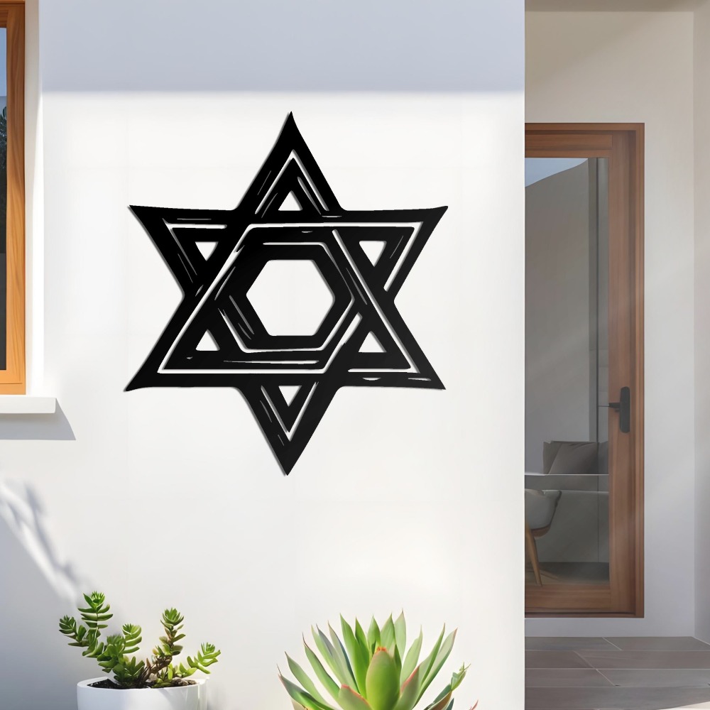 CIFBUY Iron Wall Art Star of D - Home Decoration recension och pris