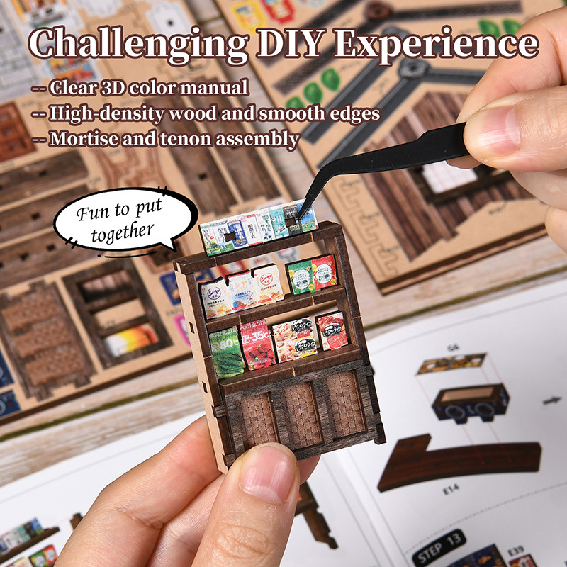Diy Mini Book Nook Kasuga Groc - Home Decor Store recension och pris