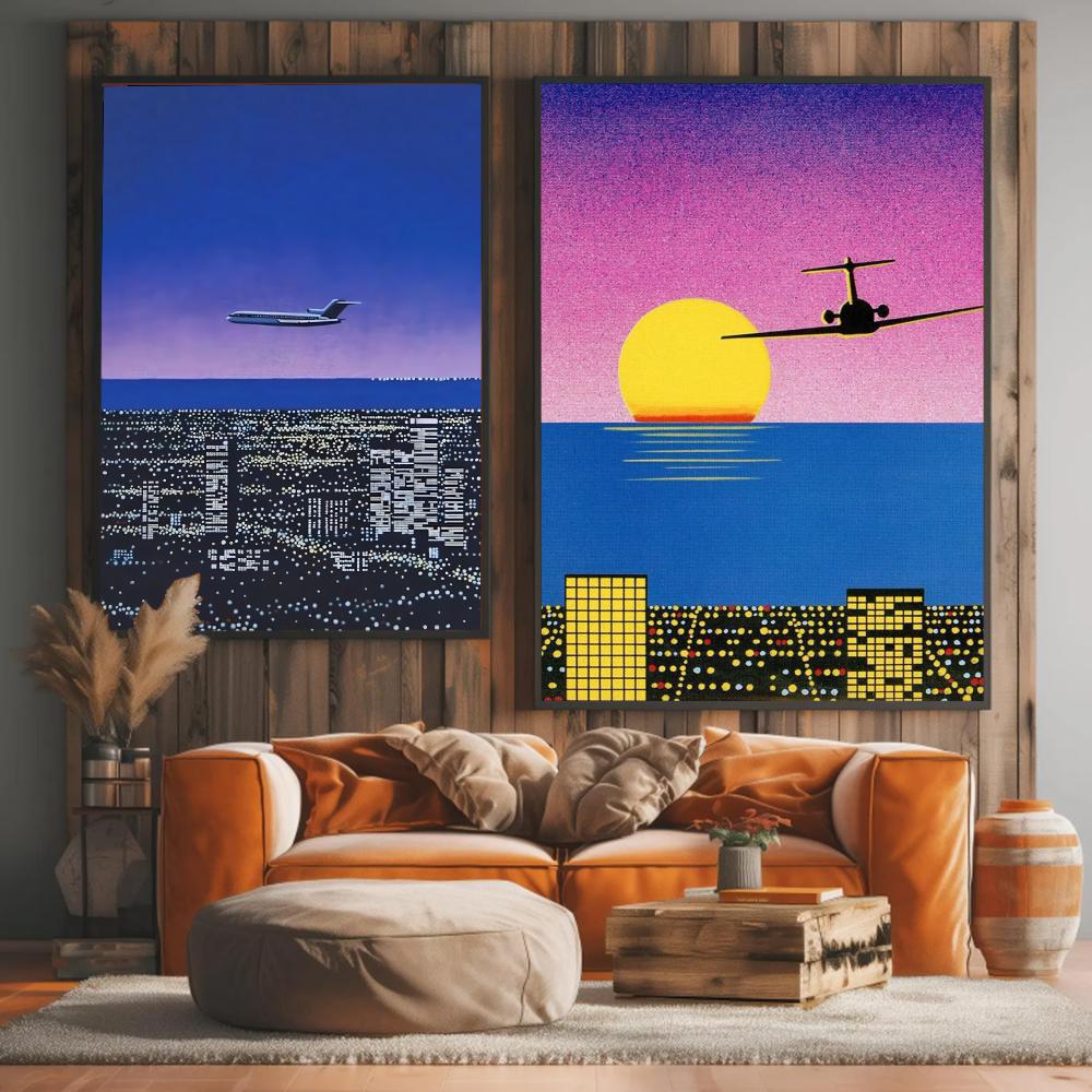 1pc frameless H-hiroshi Nagai  - Geometric Wall Art recension och pris
