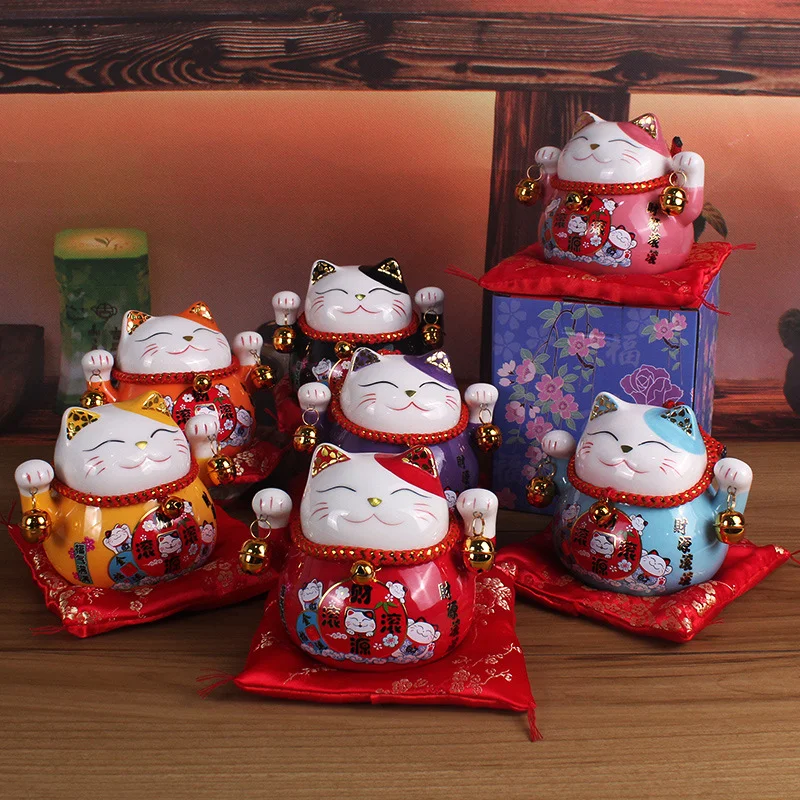 4.5 Inch Lucky Cat Piggy Bank  - Home Decor Store recension och pris