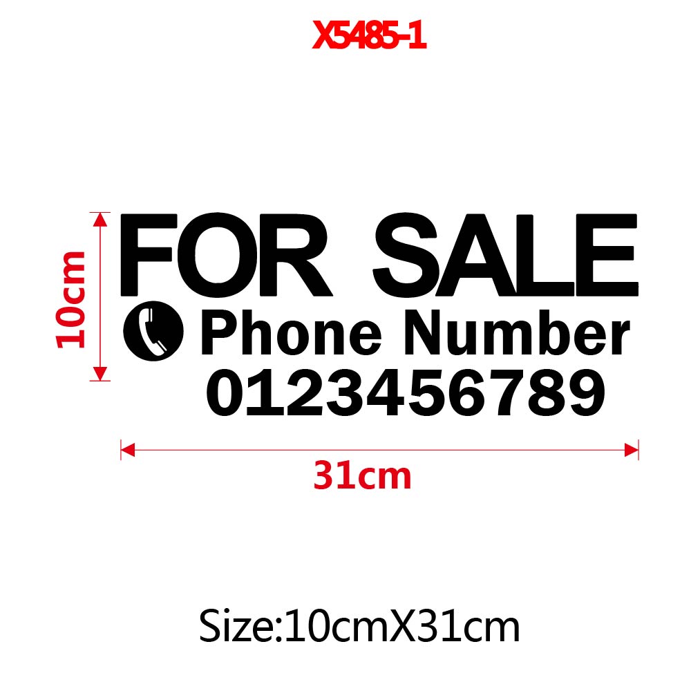1pc Funny Custom Text with num - Home Decor Sticker recension och pris
