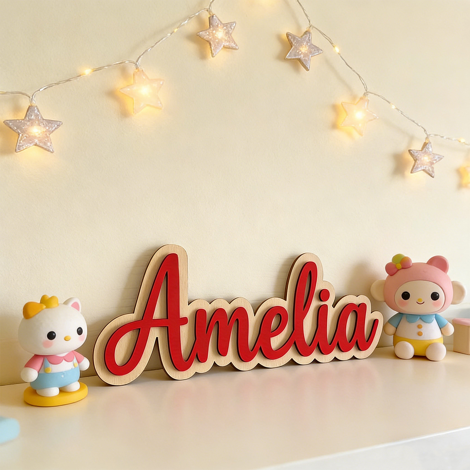 1pc Customized Double-layer Wo - Home Decor For Birthday recension och pris