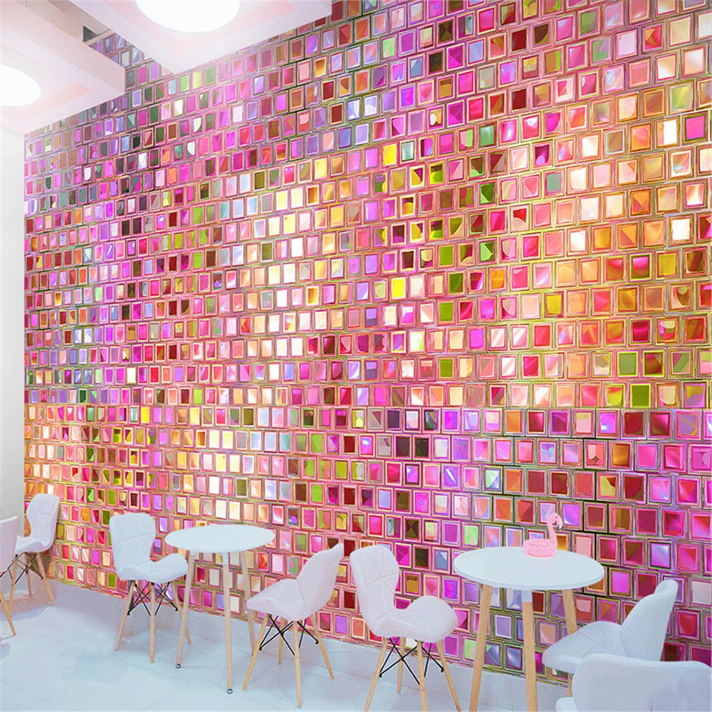 Custom Colored mosaic wallpape - Home Decor Online Shopping recension och pris