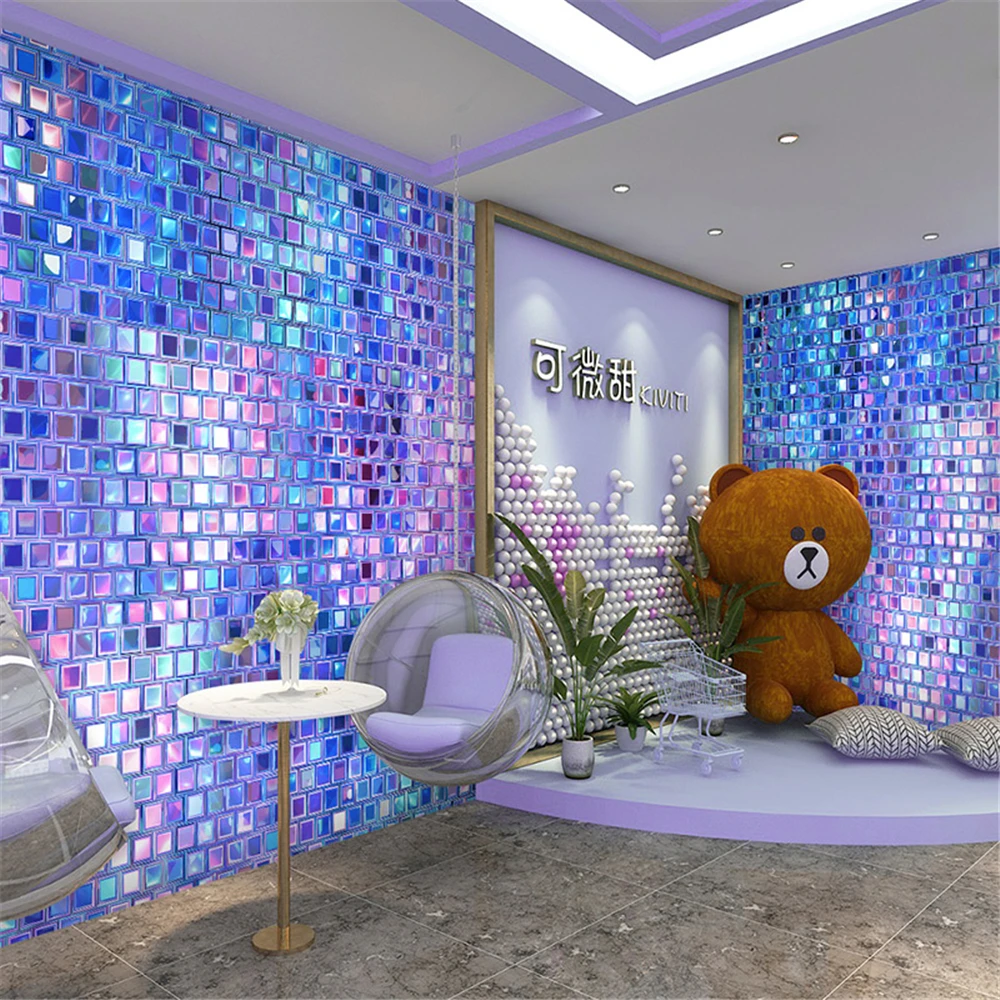 Custom Colored mosaic wallpape - Home Decor Online Shopping recension och pris