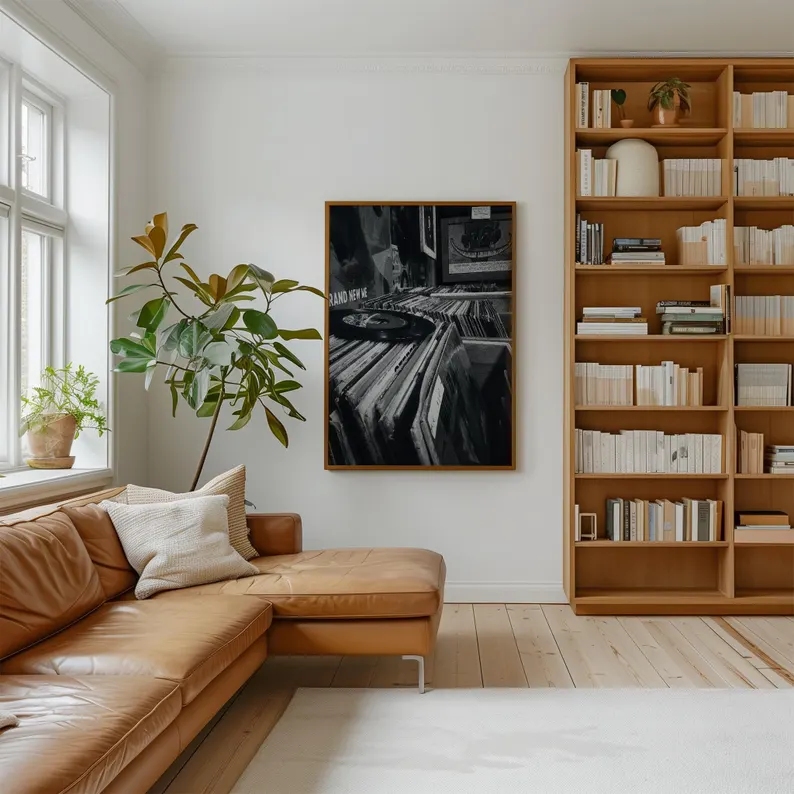 Modern Vinyl Record Store Blac - Home Decor Store recension och pris
