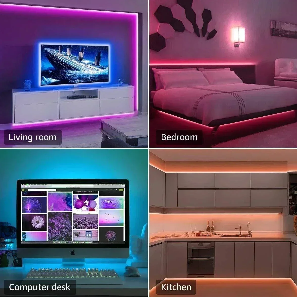 Smart RGB LED Gaming Light Str - Led Strip Lights recension och pris