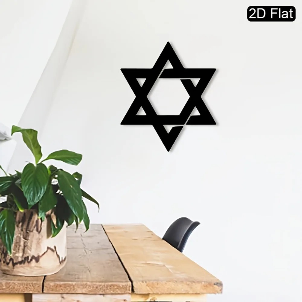 CIFBUY Iron Wall Art Star of D - Home Decoration recension och pris