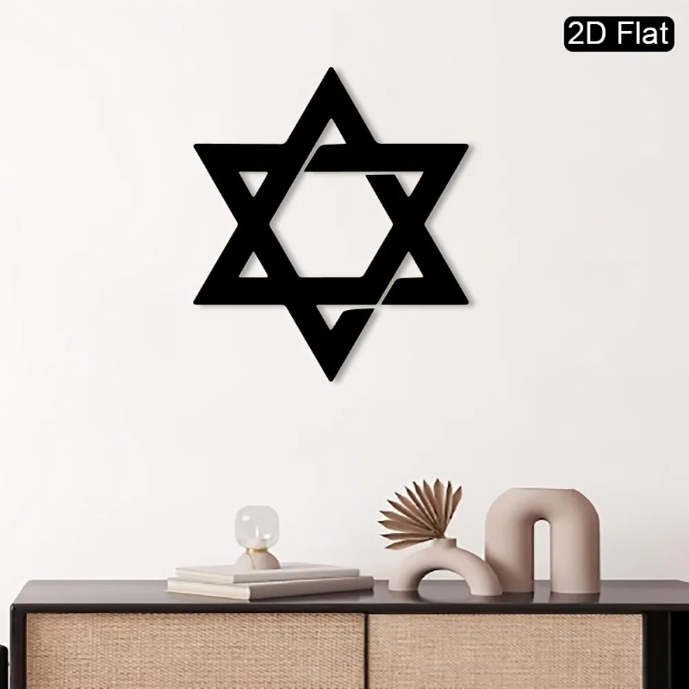CIFBUY Iron Wall Art Star of D - Home Decoration recension och pris