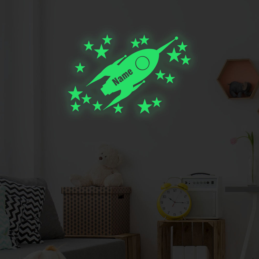 1pc Cartoon Rockets and stars  - Home Decor Sticker recension och pris