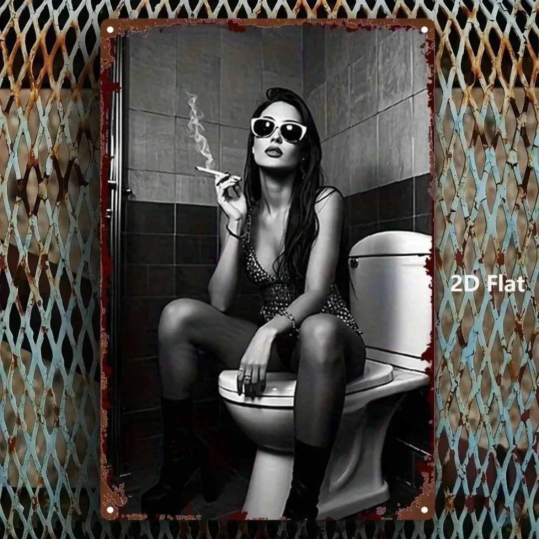 Vintage Gothic Smoking Lady Me - Home Decor Gothic recension och pris