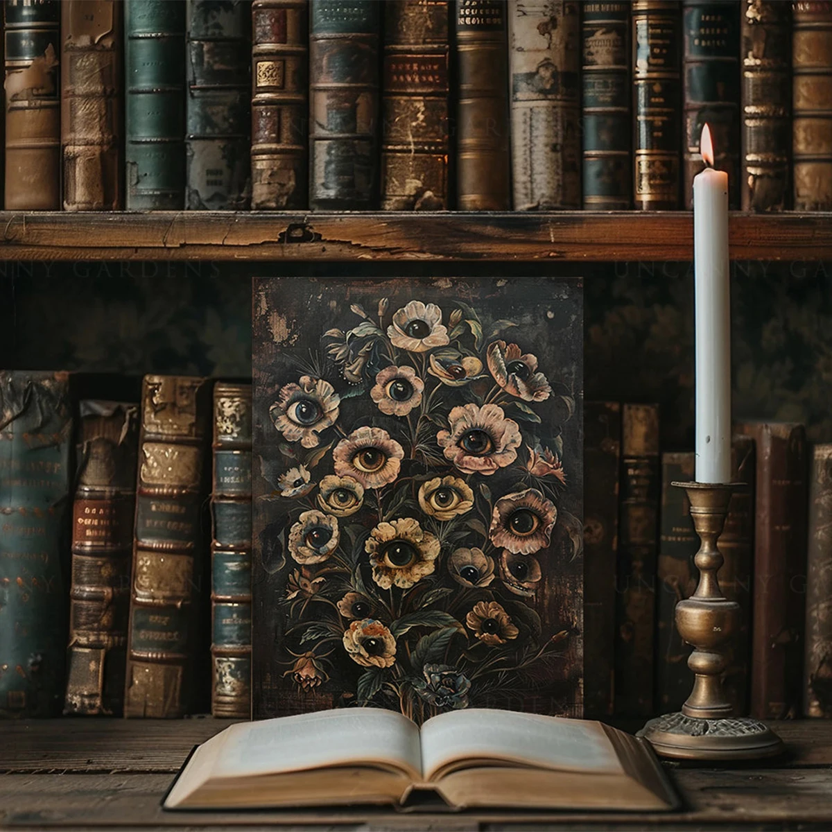 Victorian Gothic Floral Evil E - Home Decor Gothic recension och pris