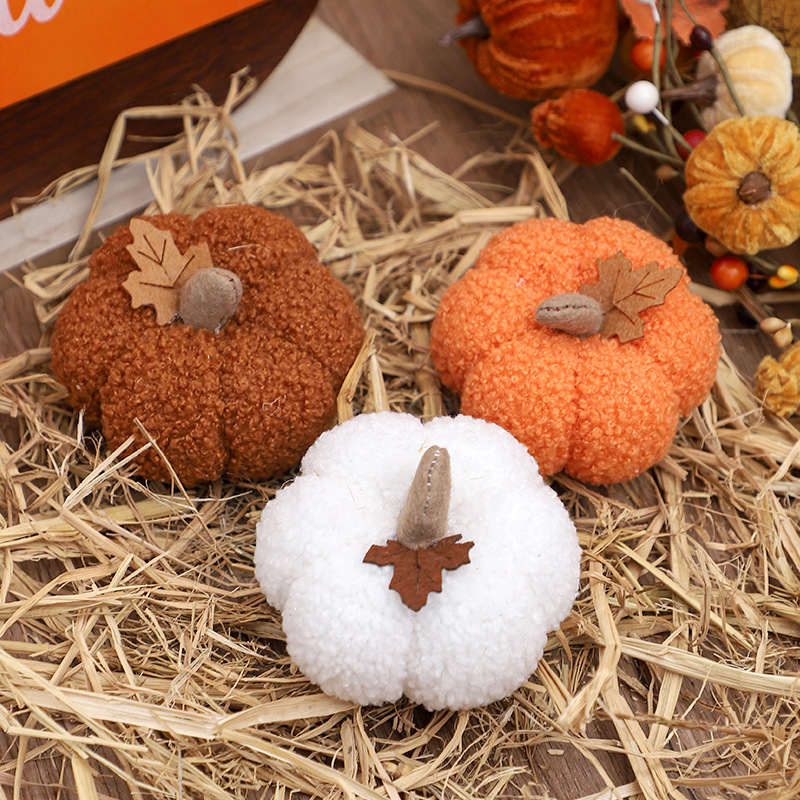Fluffy Pumpkin Plush Halloween - Home Decor For Birthday recension och pris