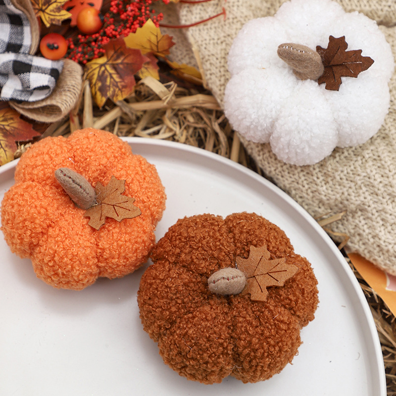 Fluffy Pumpkin Plush Halloween - Home Decor For Birthday recension och pris