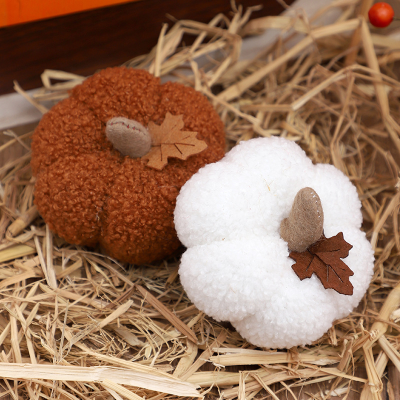Fluffy Pumpkin Plush Halloween - Home Decor For Birthday recension och pris
