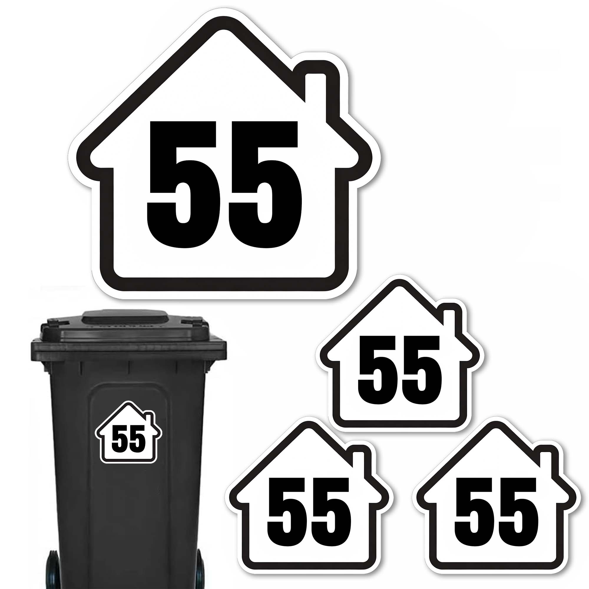 House pattern Custom Number DI - Home Decor Sticker recension och pris