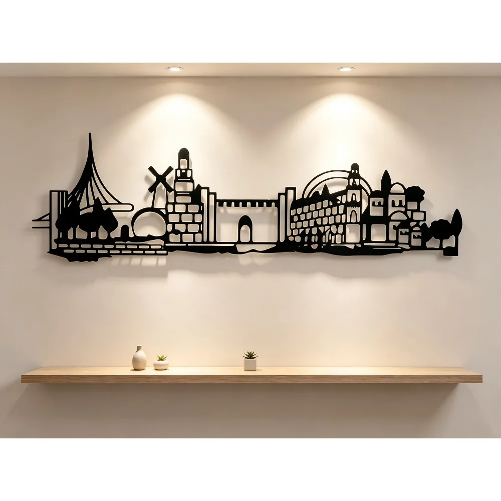 CIFBUY Iron Wall Art Jerusalem - Home Decoration recension och pris