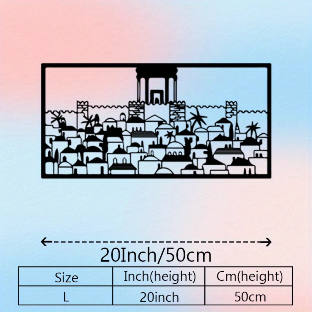 CIFBUY Metal Wall Art Jerusale - Home Decoration recension och pris