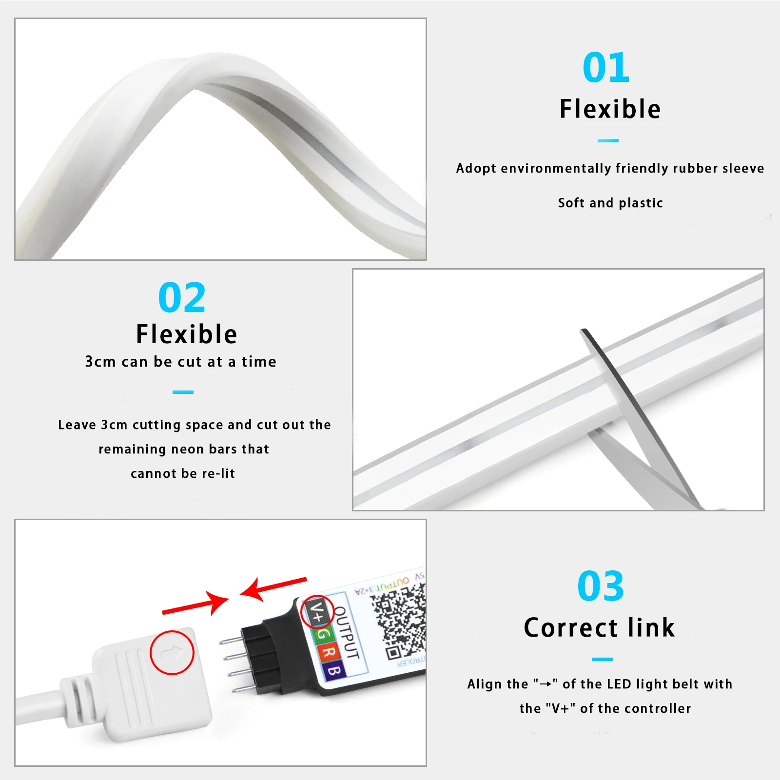 1-5m RGB LED Neon Strip Light  - Led Strip Lights recension och pris